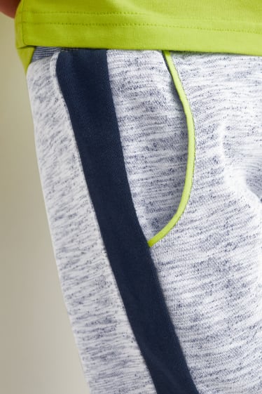 Enfants garçons - Pantalon de jogging - gris clair chiné
