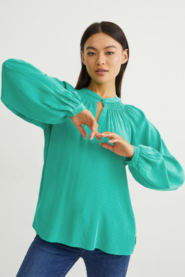 Damen - Bluse - grün