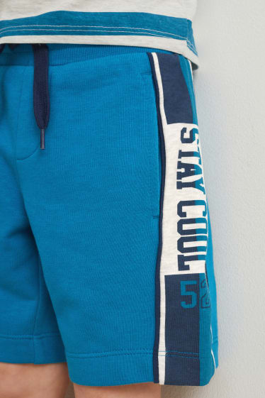 Kinder Buben - Sweat-Bermudas - blau