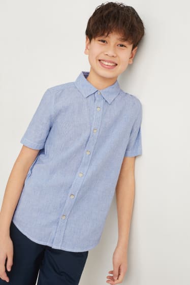 Bambini - Camicia - blu / bianco