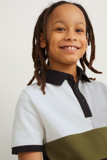Kinder Jungen - Poloshirt - schwarz