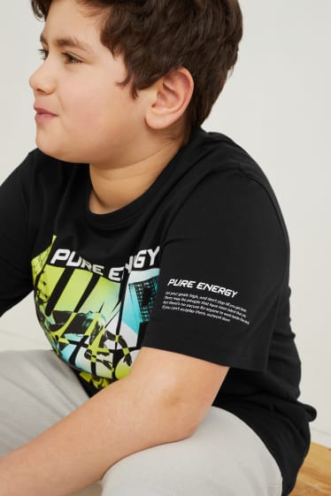 Enfants - Coupe ample - ensemble - T-shirt et short - 2 pièces - noir