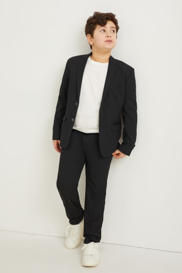 Enfants - Coupe ample - pantalon de costume - Stretch - LYCRA® - noir
