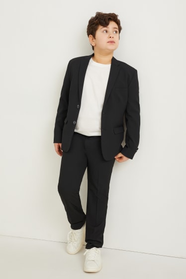 Bambini - Taglie forti - pantaloni coordinabili - stretch - LYCRA® - nero