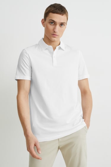 Heren - Poloshirt - Flex - wit