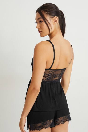 Donna - Canotta con reggiseno - nero