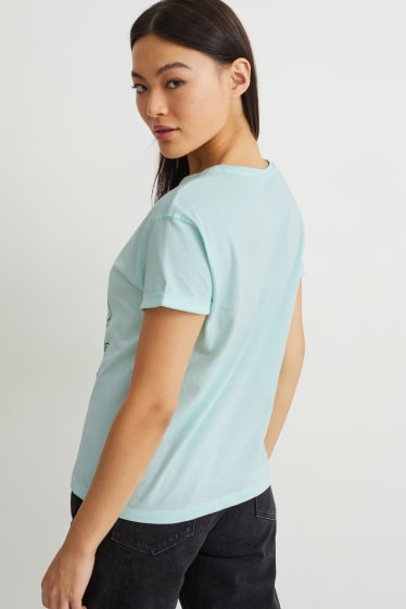 Damen - T-Shirt - Micky Maus - mintgrün