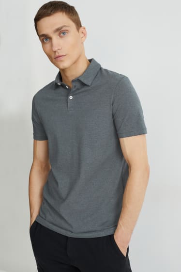 Herren - Poloshirt - Flex - grün-melange