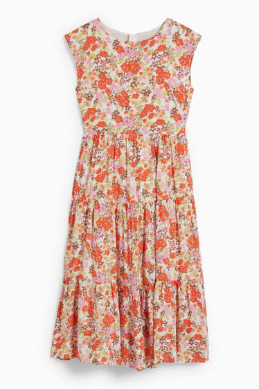 Enfants filles - Robe - à fleurs - coloré