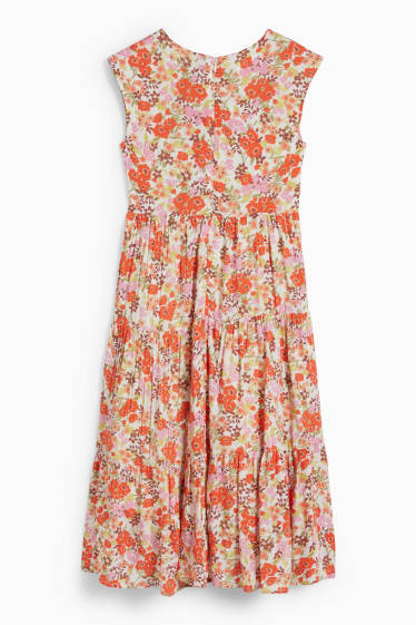 Enfants filles - Robe - à fleurs - coloré