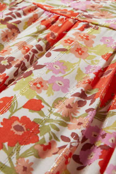Enfants filles - Robe - à fleurs - coloré