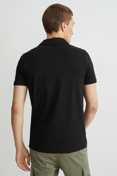 Heren - Poloshirt - Flex - zwart