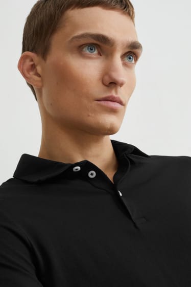 Heren - Poloshirt - Flex - zwart