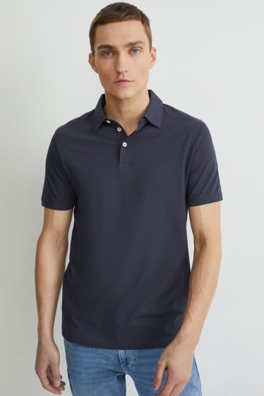 Uomo - Polo - Flex - blu scuro