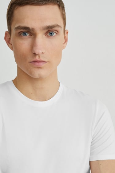 Men - T-shirt - flex - white