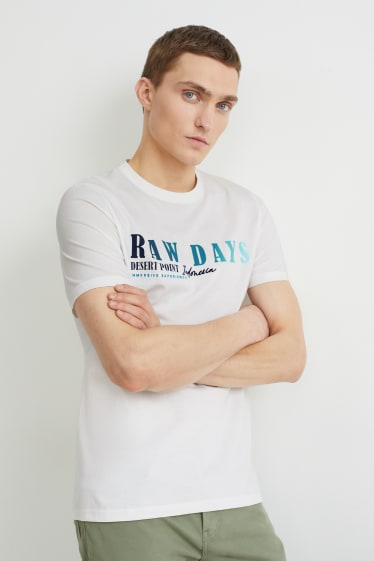 Mężczyźni - T-shirt - biały