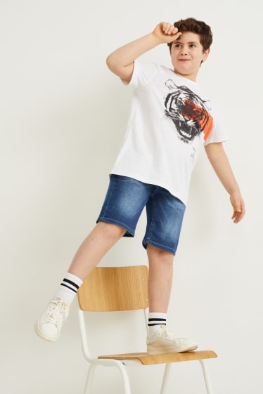 Bambini - Taglie forti - confezione 2 - shorts di jeans - jog denim - jeans blu