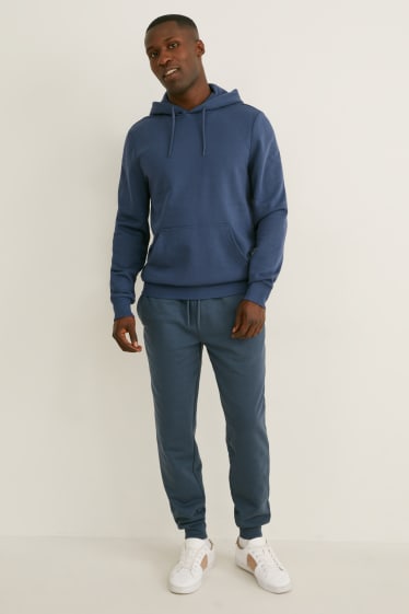 Hommes - Ensemble - sweat à capuche et pantalon de jogging - 2 pièces - bleu