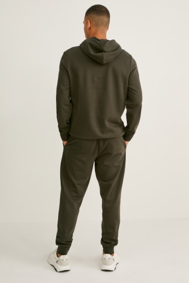 Hommes - Ensemble - sweat à capuche et pantalon de jogging - 2 pièces - kaki