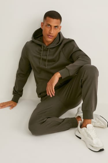 Heren - Set - hoodie en joggingbroek - 2-delig - kaki