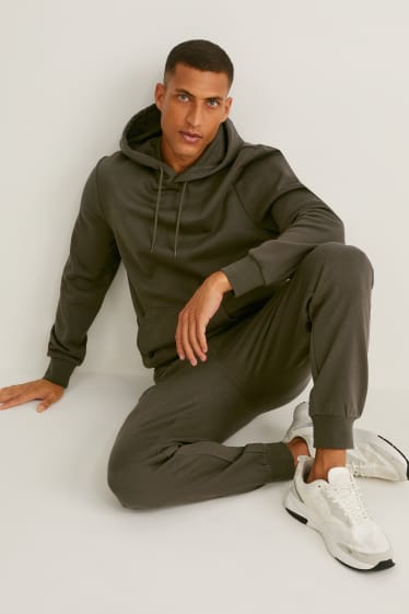 Hommes - Ensemble - sweat à capuche et pantalon de jogging - 2 pièces - kaki