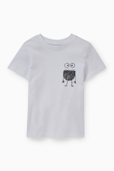 Enfants garçons - Ensemble - T-shirt et short - 2 pièces - blanc