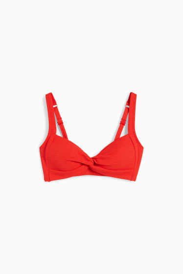 Damen - Bikini-Top - wattiert - bügellos - LYCRA® XTRA LIFE™ - rot