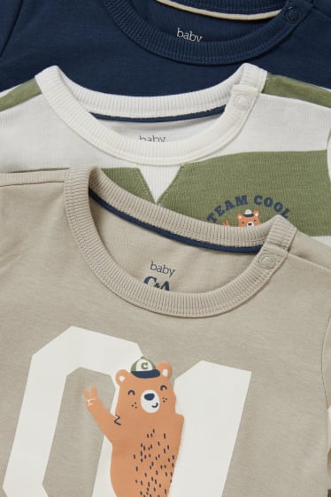 Nadons - Paquet de 3 - samarreta de màniga curta per a nadó - verd clar