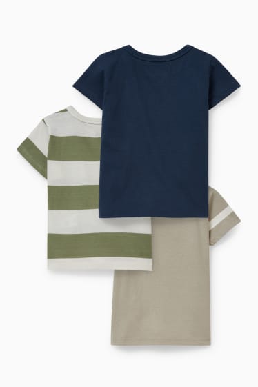 Bebés - Pack de 3 - camisetas de manga corta para bebé - verde claro