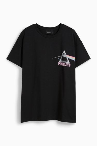 Dona - CLOCKHOUSE - samarreta de màniga curta - Pink Floyd - negre