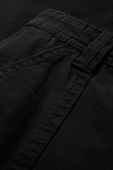 Dámské - CLOCKHOUSE - cargo kalhoty - high waist - relaxed fit - černá