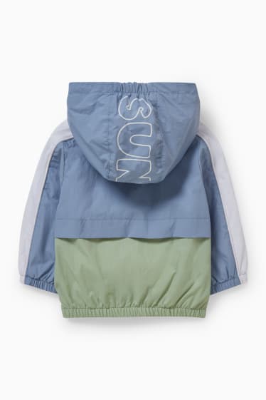 Babys - Baby-Jacke mit Kapuze - hellblau