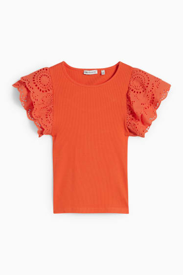 Niños - Camiseta de manga corta - naranja