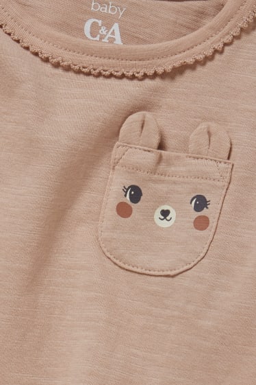 Baby Mädchen - Multipack 3er - Baby-Kurzarmshirt - cremeweiss