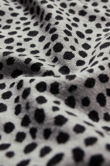 Donna - T-shirt - a pois - nero / grigio