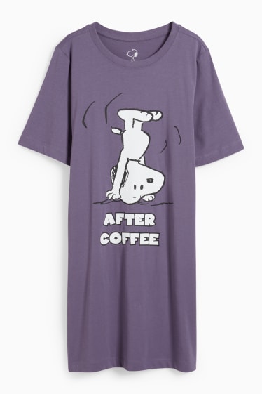 Femmes - Haut long - Snoopy - violet
