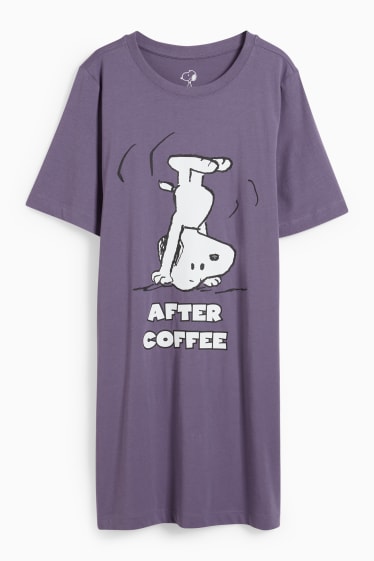 Femmes - Haut long - Snoopy - violet