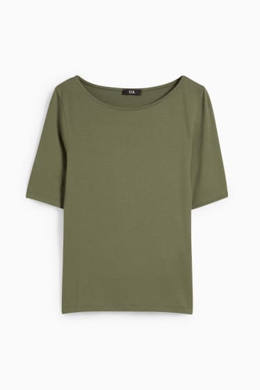 Femmes - T-shirt - vert foncé