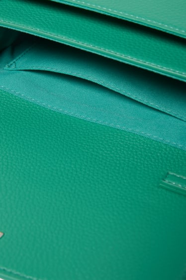 Women - Shoulder bag - faux leather - green