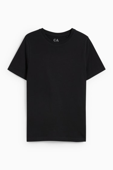 Kinder Jungen - Kurzarmshirt - genderneutral - schwarz