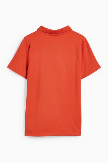 Kinderen - Poloshirt - donker oranje