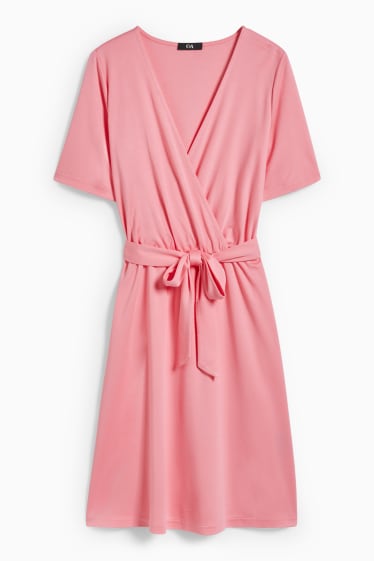 Dona - Vestit creuat Modal - fúcsia