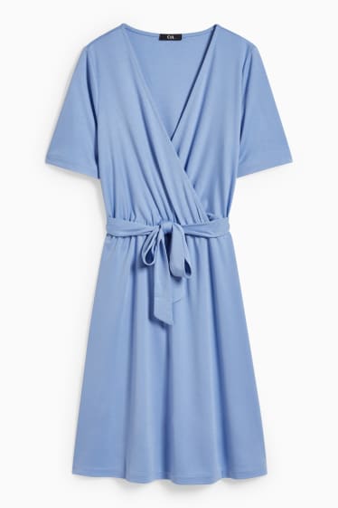 Femmes - Robe portefeuille - bleu