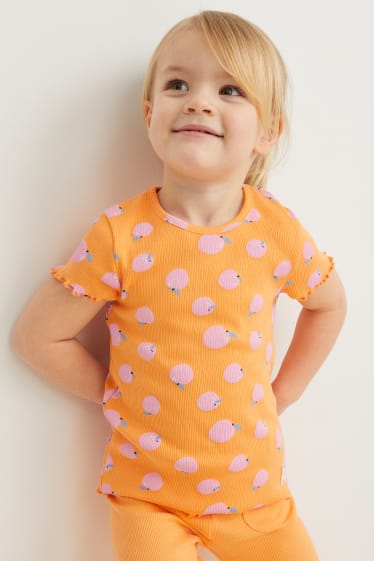 Kinder - Kurzarmshirt - orange