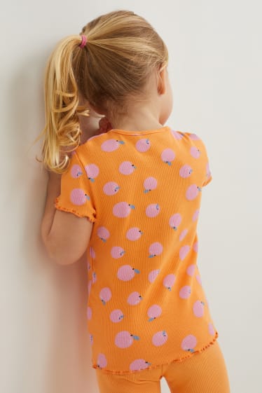 Kinder - Kurzarmshirt - orange