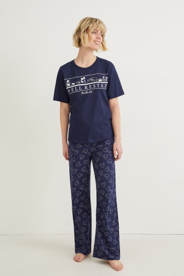 Damen - Pyjama - Disney - dunkelblau