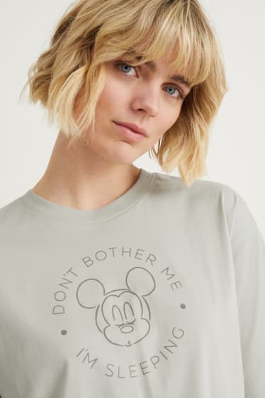 Damen - Shorty-Pyjama - Micky Maus - grau