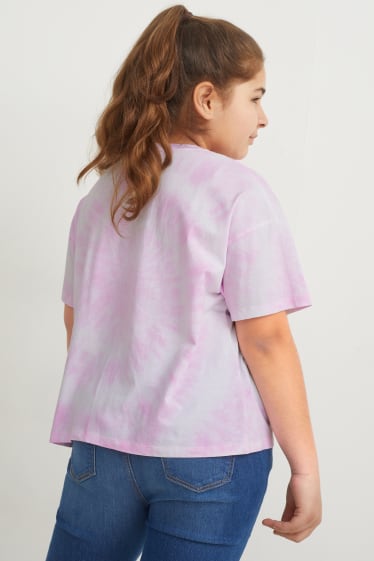 Niños - Talla grande - pack de 2 - camisetas de manga corta - rosa