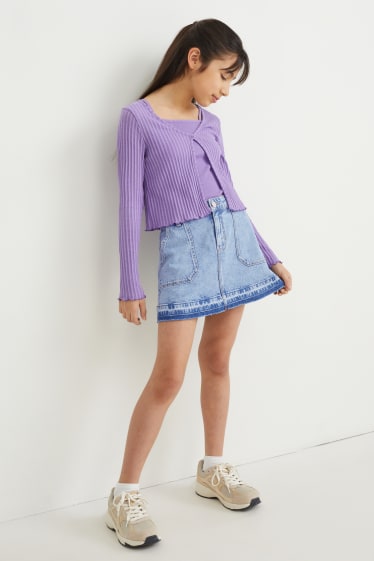 Bambine - Gonna di jeans - jeans azzurro