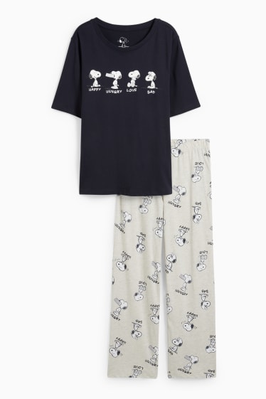 Donna - Pigiama - Snoopy - blu scuro